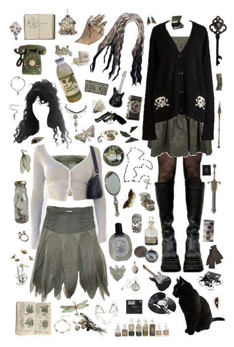 Whimsigothic Fashion, Fairy Grunge Outfit, Earthy Outfits, Grunge Goth, Swaggy Outfits, Fairy Grunge, Alternative Outfits, Goth Outfits, Soft Grunge