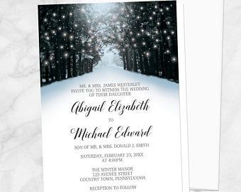 Black and white winter wedding invites | Etsy Winter Wonderland Wedding Invitations, Wonderland Wedding Invitations, Winter Bridal Shower Invitations, Reception Only Invitations, Snowy Road, Vow Renewal Invitations, Winter Shower, Winter Holiday Party, Winter Bridal Showers