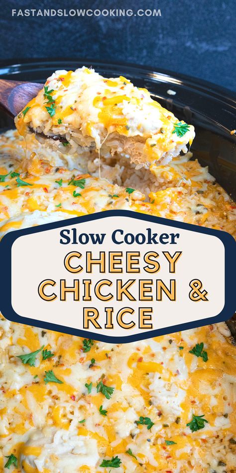 Crockpot Chicken Cheese And Rice, Crockpot Chicken And Minute Rice Recipes, Crockpot Chicken With Rice Recipes, Slow Cooker Cheesy Chicken And Rice, Slow Cook Chicken And Rice, Crock Pot Cheesy Chicken And Rice, Easy Crockpot Chicken And Rice Recipes, Croc Pot Chicken And Rice, Best Chicken Breast Crockpot Recipes