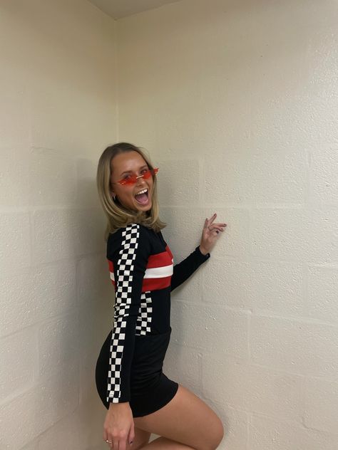 racer halloween bodysuut from windsor, skirt from shein Cars Women, Women Costumes, Women's Costumes, Windsor, Halloween Costume, Race Cars, Halloween Costumes, Cars, Skirt