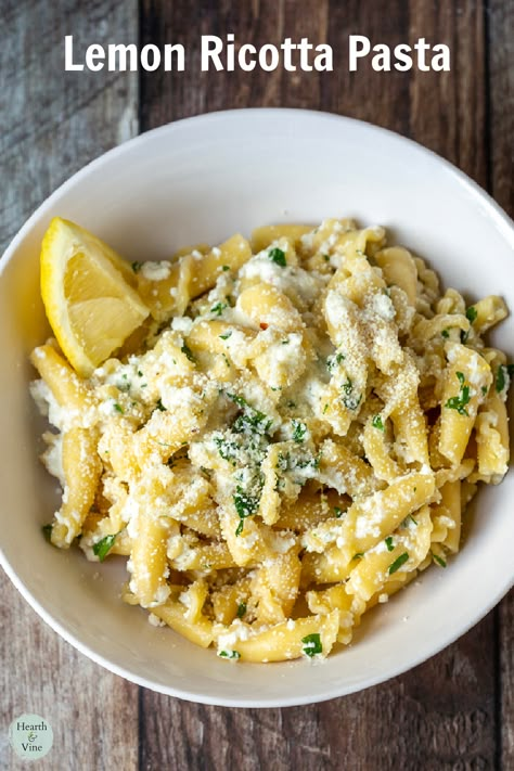 Trader Joe’s Organic Lemon Torchietti Pasta Recipes, Ricotta Lemon Pasta, Malfadine Pasta Recipes, Campanelle Pasta Recipes, Tomato Based Pasta, Ricotta Pasta Sauce, Ricotta Pasta Recipes, Lemon Ricotta Pasta, Campanelle Pasta