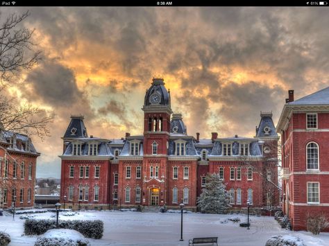 West Virginia University, Morgantown Virginia Hill, Morgantown West Virginia, Dramatic Scene, University Dorms, Morgantown Wv, Virginia University, Todays Weather, West Virginia University, And So It Begins