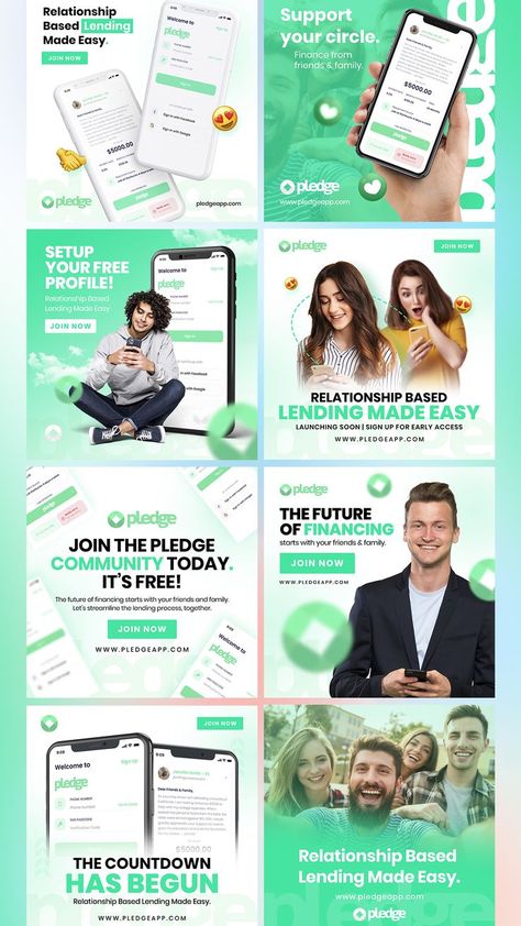 this app is for lendin money to you relatives. a few designs for this app Website Design Instagram Post, App Promotion Design Social Media, Modern Social Media Post Design, Web Ad Design, Modern Social Media Post, App Advertising Design, App Social Media Post, App Banner Design, Ad Campaign Design