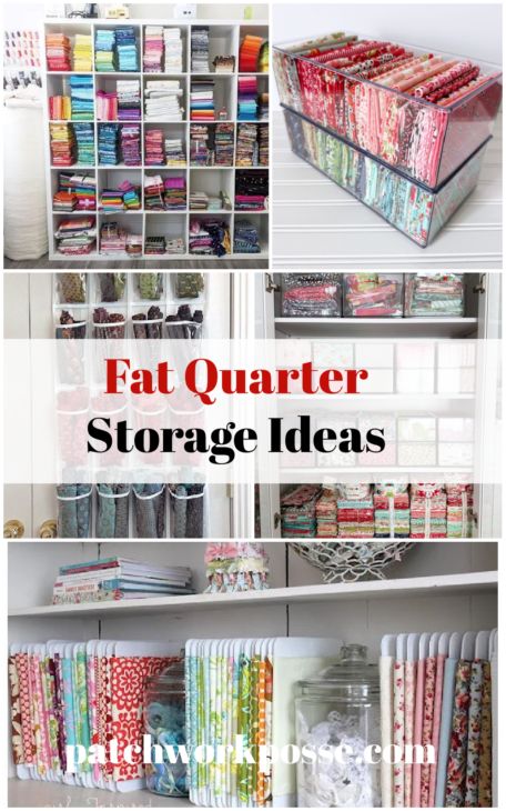 Fat Quarter Storage Ideas 1 Quilt Kit Storage, Sewing Pattern Storage Ideas Diy, Quilt Fabric Storage Ideas, Quilting Fabric Storage Ideas, Sewing Room Fabric Storage Ideas, Fat Quarter Storage Ideas, Storing Fabric Ideas, How To Store Fabric, Storage Ideas Room