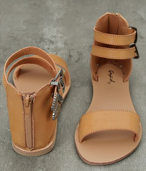 Shoes Types, Ankle Strap Sandals Flat, Pretty Sandals, Fashion Shoes Sandals, Beautiful Sandals, Shoes Flats Sandals, Stylish Sandals, Girly Shoes, Cute Sandals