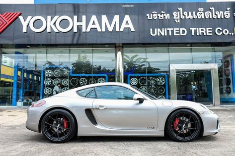 Wheel Front | Aftermarket & Custom Wheels Gallery - Porsche Cayman GTS 981 Silver BBS FI-R. Click for more info on wheel model, size, offset and finish. Porsche Cayman Gts, Porsche Cayman 981, Porsche Cayman, Manhattan Beach, Custom Wheels, Yokohama, Super Cars, Beach Life, Luxury Cars