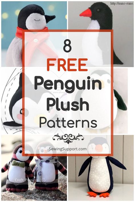 sewing toys easy Penguin Doll Pattern, Diy Stuffed Penguin, Penguin Plush Pattern Free, Penguin Stuffed Animal Pattern, Penguin Plush Sewing Pattern, Diy Penguin Stuffed Animal, Penguin Patterns Printable, Penguin Pattern Sewing, Stuffed Penguin Sewing Pattern Free