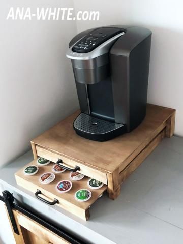 Diy Kcup Drawer Storage, Diy K Cup Holder Ideas, K Pod Holder Ideas, Diy Kcup Pod Holder, Diy K Cup Storage, K Cup Holder Ideas, Keurig Pod Storage Ideas, Diy K Cup Holder, K Cup Organization