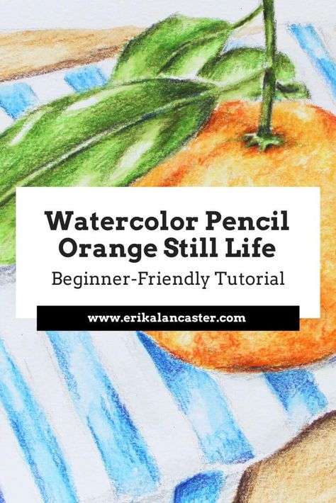 Watercolor Pencil Art Lessons, Watercolor Pencil Tutorial, Still Life Tutorial, Pencil Still Life, Beginner Drawing Lessons, Pencil Tutorial, Beginner Drawing, Watercolor Pencil Art, Teacher Art