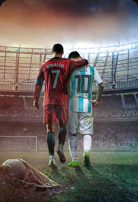 Messi E Ronaldo, Messi And Ronaldo Wallpaper, Messi 7, Lionel Messi Posters, Cr7 Vs Messi, Messi Poster, Cr7 Messi, Messi Vs, Art Football