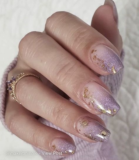 Rapunzel Nails, Nails Inspo, Gold Nails, Rapunzel, Nail Inspo, Manicure, Lavender, Nail Art, Nails