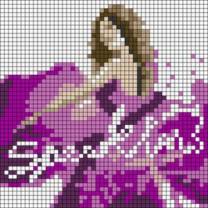 Taylor Swift Pattern Crochet, Speak Now Alpha Pattern, Alpha Patterns Crochet Taylor Swift, Speak Now Crochet, Taylor Swift Book, Alpha Designs, Crochet Square Blanket, Easy Perler Beads Ideas, Graph Crochet