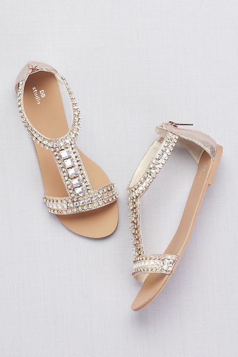 Sandles Flats, Stylish Flat Shoes, Fashion Sandals Flat, Sparkly Wedding Shoes, Embellished Flats, Bridal Sandals, Wedding Flats, Bridal Heels, Crystal Shoes