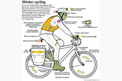 Everything you need to know about winter cycling in the GTA | Toronto Star Road Bike Gear, Winter Biking, Cycling Tips, Riding A Bike, Winter Cycling, Bicycle Maintenance, I Want To Ride My Bicycle, Cycling Touring, Cycling Art