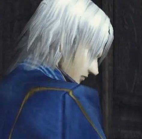 Vergil Hair Down, Dmc 3 Vergil, Vergil Pfp, Virgil Dmc, Dante Pfp, Vergil Icon, Vergil Dmc5, Vergil Devil May Cry, Dmc Vergil