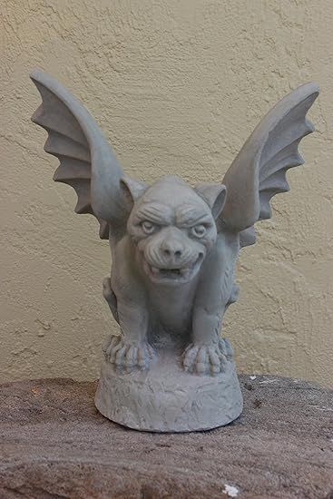 webstatue Winged Concrete Gargoyle Outdoor Garden Decor Sculpture Patio Gothic Medievel Guardian Gothic Gargoyles, Garden Frogs, Concrete Statues, Gothic Garden, Decor Sculpture, Statues For Sale, Outdoor Chaise Lounge Chair, Old Cemeteries, Outdoor Bistro Set