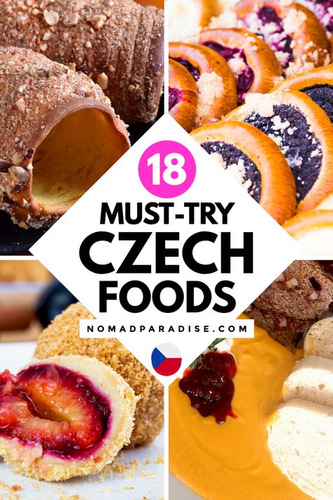 18 Best Czech Foods You Must Try! Czech food traditional | Czech food desserts | typical Czech food | typical czech food | czechoslovakian recipes czech food | czech republic food | czech republic travel. #nomadparadise #czechfood Slovakian Food, Czech Desserts, Czech Food, Things To Do In Prague, Slovak Recipes, European Dishes, Czech Republic Travel, Simple Family Meals, Eastern European Recipes