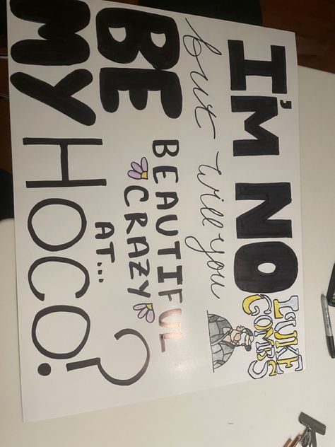 Cute Country Hoco Signs, Cute Hoco Proposals Country, Country Prom Posters, Country Dance Poster Ideas, Homecoming Poster Ideas Country, Signs For Asking Someone To A Dance, Hoco Signs Country Music, Country Song Hoco Proposals Ideas, Signs To Ask Your Boyfriend To Hoco