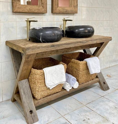 Barn Wood Bathroom Vanity, Diy Dual Sink Bathroom Vanity, Reclaimed Wood Vanity Bathroom, Primary Vanity, Pallet Bathroom Vanity, Small Double Vanity, Farmhouse Vanity Bathroom, Rustic Wood Vanity, Diy Sink Vanity