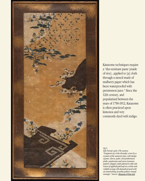 The Alma print, like the Ester, was inspired by antique Katazome works of art. More specifically, through the eyes of Andrew Tuer, who like us, reveres this Japanese art form. As archivists like Tuer, we scoured his book for pattern inspiration, and it was within a small portion of the background of a Katazome print, made into a repeat, that the Alma was conceived. Read more of its origin history on this week’s journal here. Katazome Pattern, Pattern Inspiration, Edo Period, 12th Century, Persimmon, Works Of Art, 17th Century, Thing 1 Thing 2, Art Forms