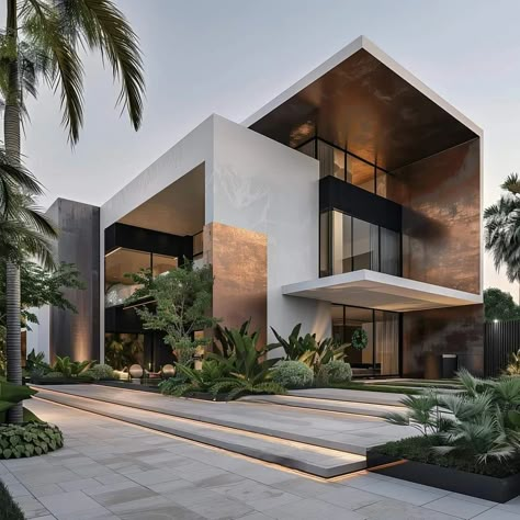 Dubai Houses Luxury, Luxury House Elevation, Futuristic House Architecture, Linkedin Design, 3d Elevation Design, Modern Luxury House, Bahamas House, Morden House, Circle House