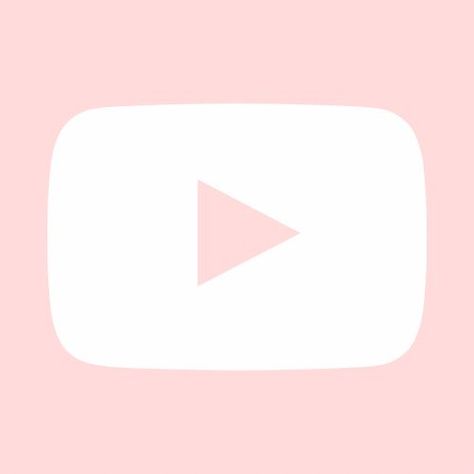 Cute App Logos, Cute Youtube Icon Pink, App Icon Ideas Inspiration, Ios 16 App Icons Pink, Pink Logos Apps, Pink App Icons Youtube, Youtube Pink Logo, Ios 16 Icons Pink, Cute Pink Icons For Apps