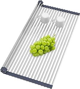 Washing Fruits And Vegetables, Organize Kitchen Sink, Sink Organization Kitchen, Kitchen Sink Countertop, Sink Drying Rack, Sink Cover, Sink Dish Rack, Kitchen Sink Storage, Under Sink Storage