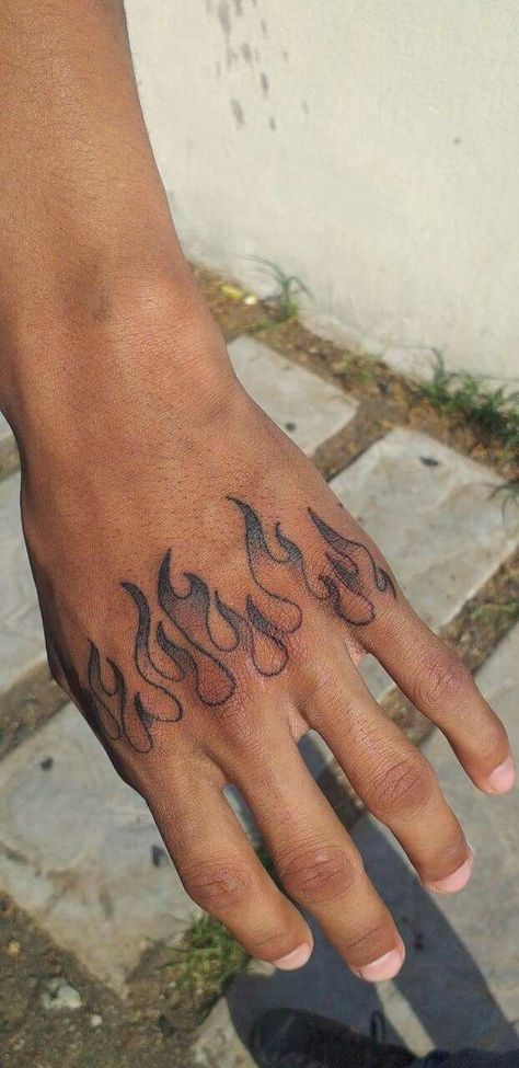 Flames Around Arm Tattoo, Flame Knuckle Tattoo, Flames Around Wrist Tattoo, Fire Bracelet Tattoo, Flame On Hand Tattoo, Fire Tattoo On Hand, Fire On Hand Tattoo, Flames Hand Tattoo, Flame Tattoo Hand