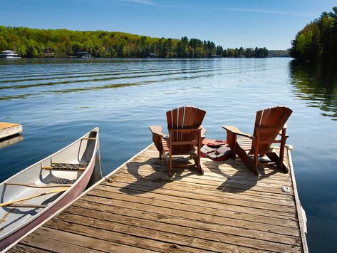 Lake Vacation Packing List, Lake Toys, Best Places To Retire, Canadian Travel, Lake Vacation, Packing List For Vacation, Cottage Life, Lakefront Homes, Lake Cabins