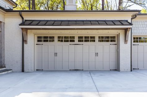 Garage Door Sizes, Double Garage Door, Single Garage Door, White Garage, Door Overhang, Garage Door Types, Best Garage Doors, Garage Door Styles, Garage Exterior