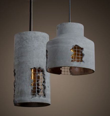 Pendant Lamp Kitchen, Concrete Lamps, Koti Diy, Pendant Lamps Kitchen, Luminaire Original, Concrete Light, Lamp Kitchen, Concrete Pendant, Industrial Style Decor