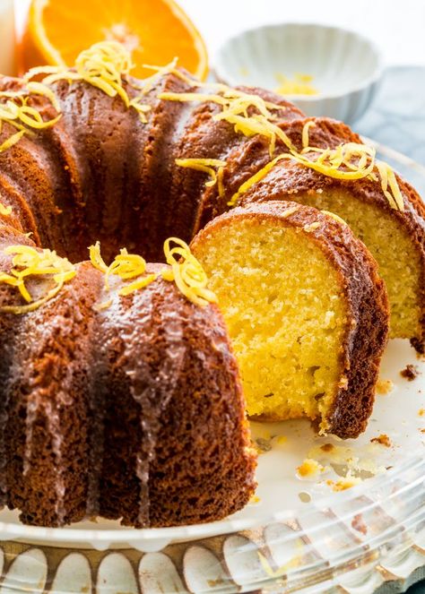 www.jocooks.com wprm_print 13669 Limoncello Cake, Orange Bundt Cake, Fruity Recipes, Glaze For Cake, Lemon Honey, Lemon Cake Recipe, Torte Cupcake, Gateaux Cake, Rum Cake