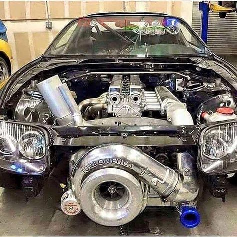 That's gonna need a big heat shield! #heatshieldproducts Cr7 Vs Messi, Jdm Engines, Sports Cars Lamborghini, Serie Bmw, Supra Mk4, Toyota Supra Mk4, Turbo Car, Best Jdm Cars, Best Muscle Cars