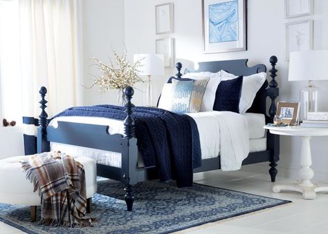 Quincy Bed Styleshot 4 Lolo Morales, Navy Furniture, Bed Images, Ethan Allen, Country House Decor, Free Interior Design, High Quality Furniture, Bedroom Bed, Bedroom Sets