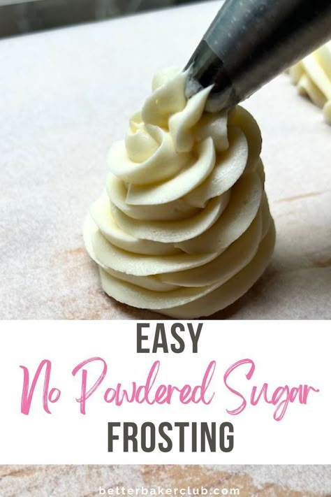 Flour Frosting Recipe, Cake Frosting Recipe Easy, Smooth Buttercream Frosting, Frosting Without Powdered Sugar, Cupcake Icing Recipe, Vanilla Icing Recipe, Flour Frosting, Buttercream Frosting Recipe Easy, Icing Recipe For Cake