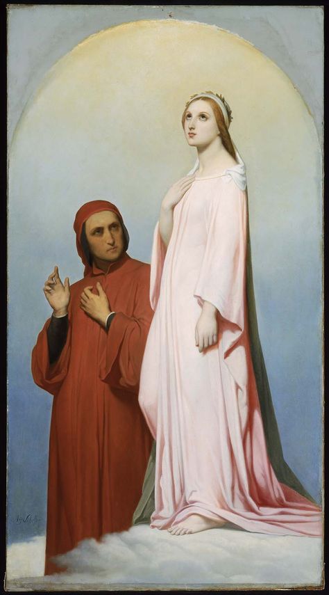 Ary Scheffer | Dante and Beatrice | Museum of Fine Arts, Boston Beatrice Dante, Dante And Beatrice, Austin Osman Spare, Gabriels Inferno, Divina Commedia, August Sander, Alfred Stevens, Boston Museums, John Everett Millais