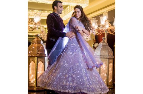 20+ Brides Who Dazzled Royally in Purple Lehengas | Fashion | Bride | WeddingSutra Trending Bridal Lehenga, Grooms Photos, Lilac Lehenga, Wedding Outfits Indian, Indian Wedding Pictures, Marriage Hall, Lavender Gown, Purple Lehenga, Indian Engagement