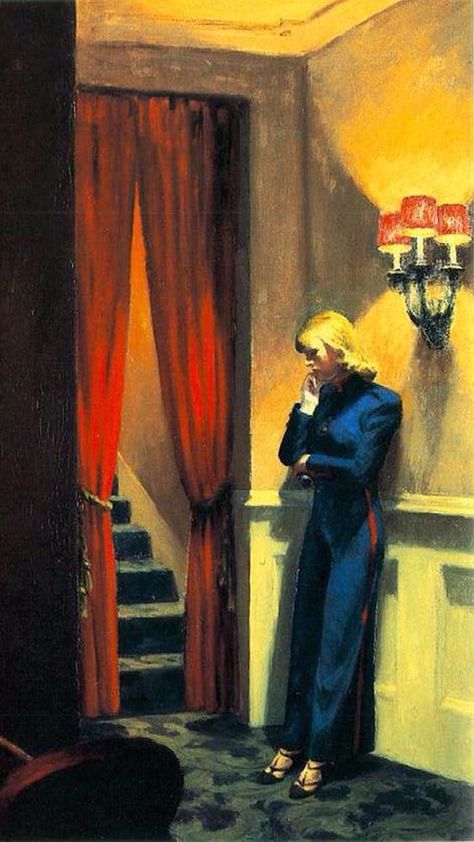 Edward Hopper Paintings, Hopper Art, New York Movie, Edward Hopper, Ad Art, A Level Art, Famous Art, Painting Inspiration, Classic Art