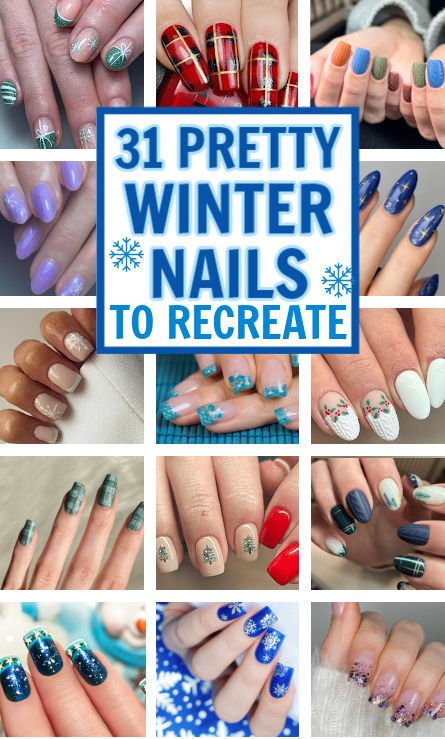 winter nail ideas December Nails Designs, Winder Nails, Nails Ideas December, December Nails Short, December Nails Ideas, Winter Nails Ideas, Winter Nail Ideas, Festive Manicure, December Nails