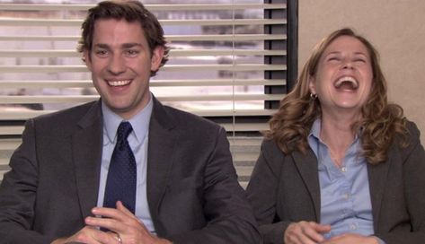 Pam The Office, The Office Jim, Jim Pam, Funny Instagram Captions, The Office Show, Jenna Fischer, Jim Halpert, Office Memes, Office Quotes