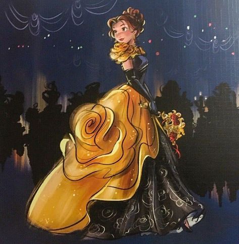 Belle Disney Designer Midnight Masquerade series art image Fan Art Disney, Midnight Masquerade, Princesas Disney Anime, Anime Disney, Disney Belle, Disney Fanart, Disney Princess Fashion, Karakter Disney, Disney Princess Drawings