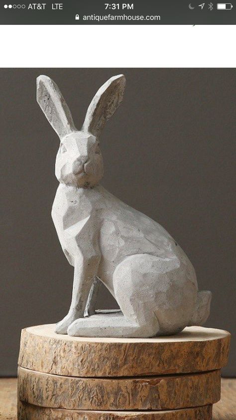 Whimsical Rabbit, Rabbit Statue, Bunny Statue, Wild Hare, Rabbit Sculpture, Paper Mache Art, Rabbit Decor, Decor Elements, Rabbit Figurine