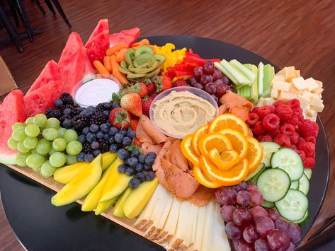 Summer Board | Party Platters | Overwood Artisan Platters – Overwood Artisan Platters® Picnic Platter, Charcuterie Appetizers, Tropical Food, Summer Board, Manchego Cheese, Vegetable Platter, Charcuterie Inspiration, Party Food Platters, Charcuterie Recipes