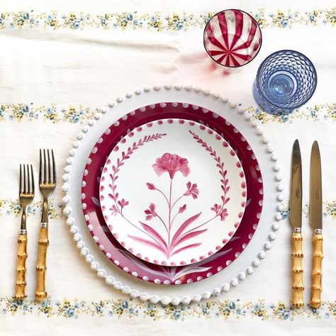 the ARK (@theark_) • Instagram photos and videos Limoges Porcelain Plates, Bamboo Flatware, Team Party, Iconic Wallpaper, Glaze Paint, Kitchen Bowls, Floral Tablecloth, Hand Painted Plates, Artist Gifts