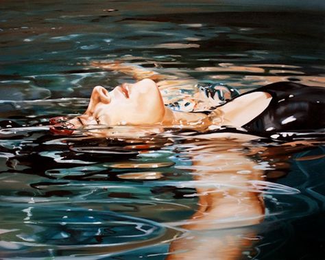 Eric Zener oil on canvas... Eric Zener, Underwater Painting, Pool Art, Underwater Art, Summer Painting, Amazing Paintings, Water Art, Realistic Paintings, Hyperrealism