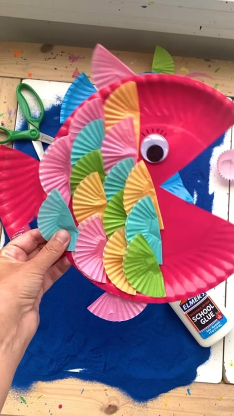 Plate Fish Craft, Scuba Vbs, Fish Craft, Ocean Activities, Vbs 2024, Vbs Crafts, Ocean Crafts, Crafts Preschool, Activities For Preschoolers