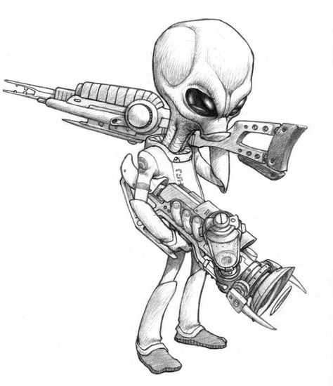 Destroy All Humans, Alien Drawings, Alien Encounters, Grey Alien, Alien Character, Human Drawing, Alien Concept, Aliens And Ufos, Alien Concept Art