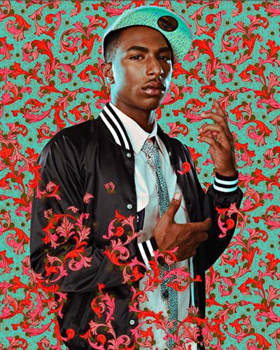 Kehinde Wiley make such MAGNIFICENT paintings - they're HUGE and the patterned backgrounds are amazing! Joshua Reynolds, Inspiration Images, Arts Ed, Alphonse Mucha, Wow Art, Arte Popular, African American Art, Pablo Picasso, College Art