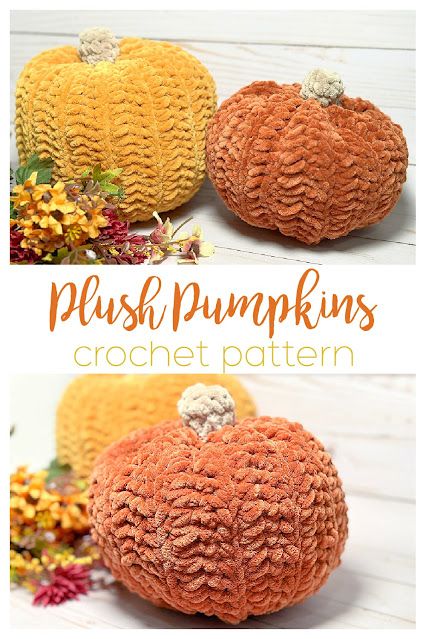 Plush Pumpkins, Crocheted Pumpkins, Crochet Friends, Fall Crochet Patterns, Crochet Halloween, Easy Crochet Patterns Free, Creative Pumpkins, Creative Crochet, Halloween Crochet Patterns