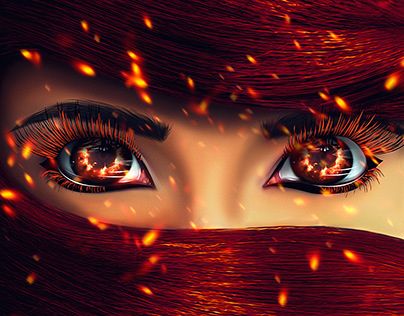 Check out new work on my @Behance profile: "Fire eyes" http://be.net/gallery/97306897/Fire-eyes Coloring Aesthetic, Fire Eyes, Photography Digital Art, Human Eyes, Fire Designs, Human Eye, Character Ideas, Eye Art, Red Eyes